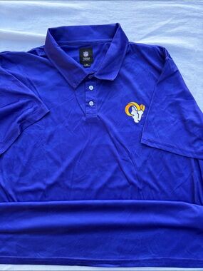 NFL Team Apparel Royal Blue DriFit Polo Shirt with Collar